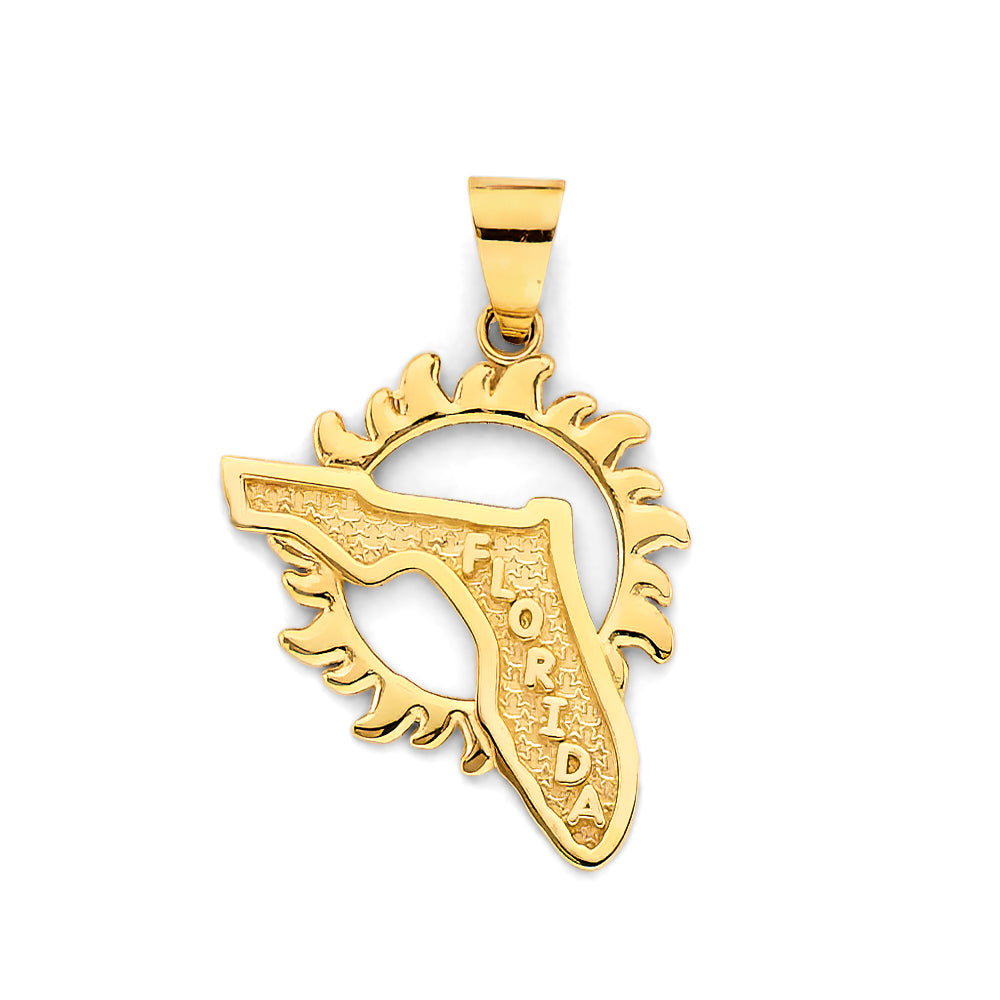 14K Yellow Gold Nature, Sports, Evil Eye & Baby Pendant - PT3107