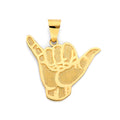 14K Yellow Gold Nature, Sports, Evil Eye & Baby Pendant - PT3108