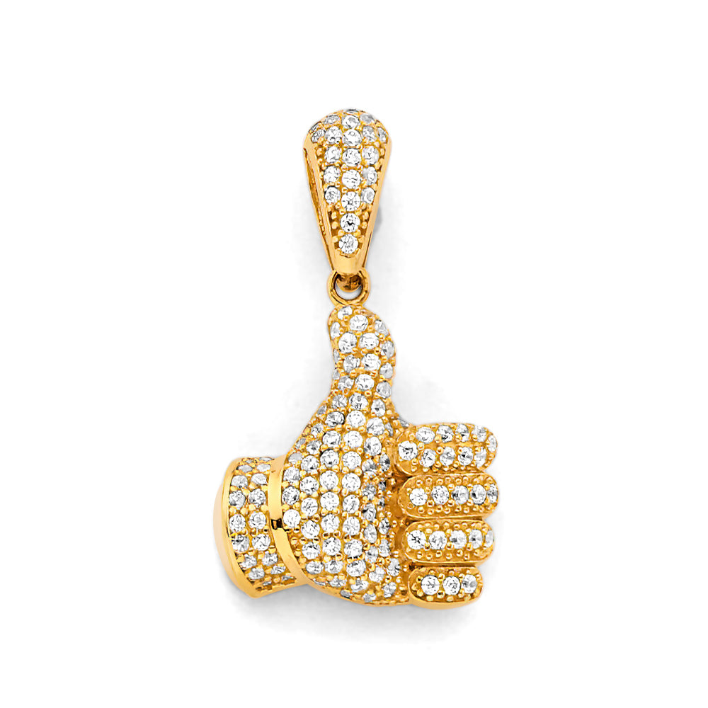 14K Yellow Gold Nature, Sports, Evil Eye & Baby Pendant - PT3109