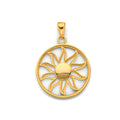 14K Yellow Gold Nature, Sports, Evil Eye & Baby Pendant - PT3118