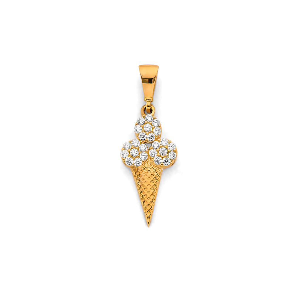 14K Yellow Gold Nature, Sports, Evil Eye & Baby Pendant - PT3124