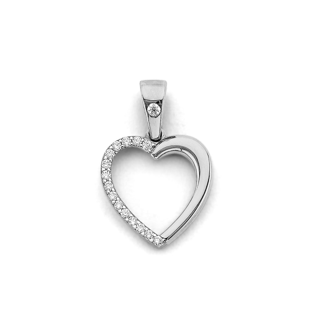 14K Yellow Gold Mom, Family, Baby & Heart Pendant - PT3132