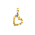 14K Yellow Gold Mom, Family, Baby & Heart Pendant - PT3135