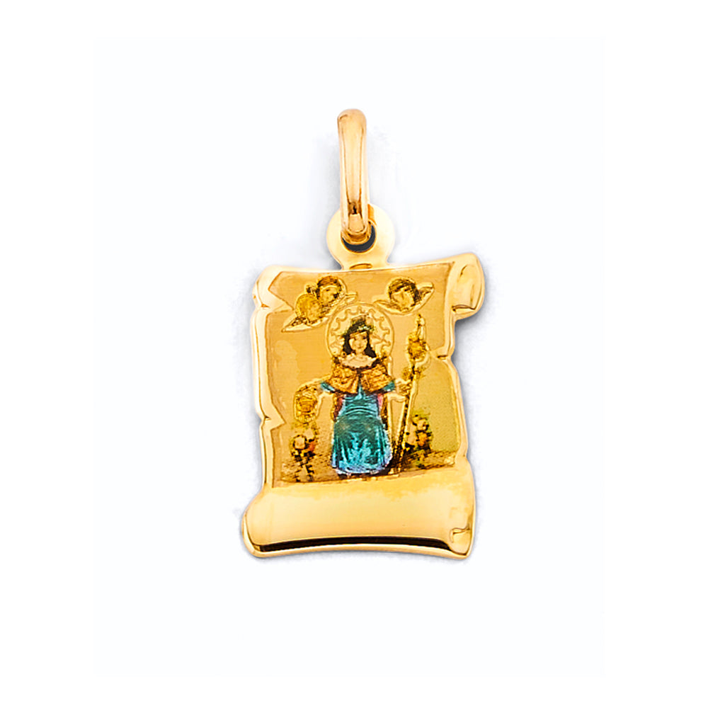 14K Yellow Gold Religious Pendant - PT3141