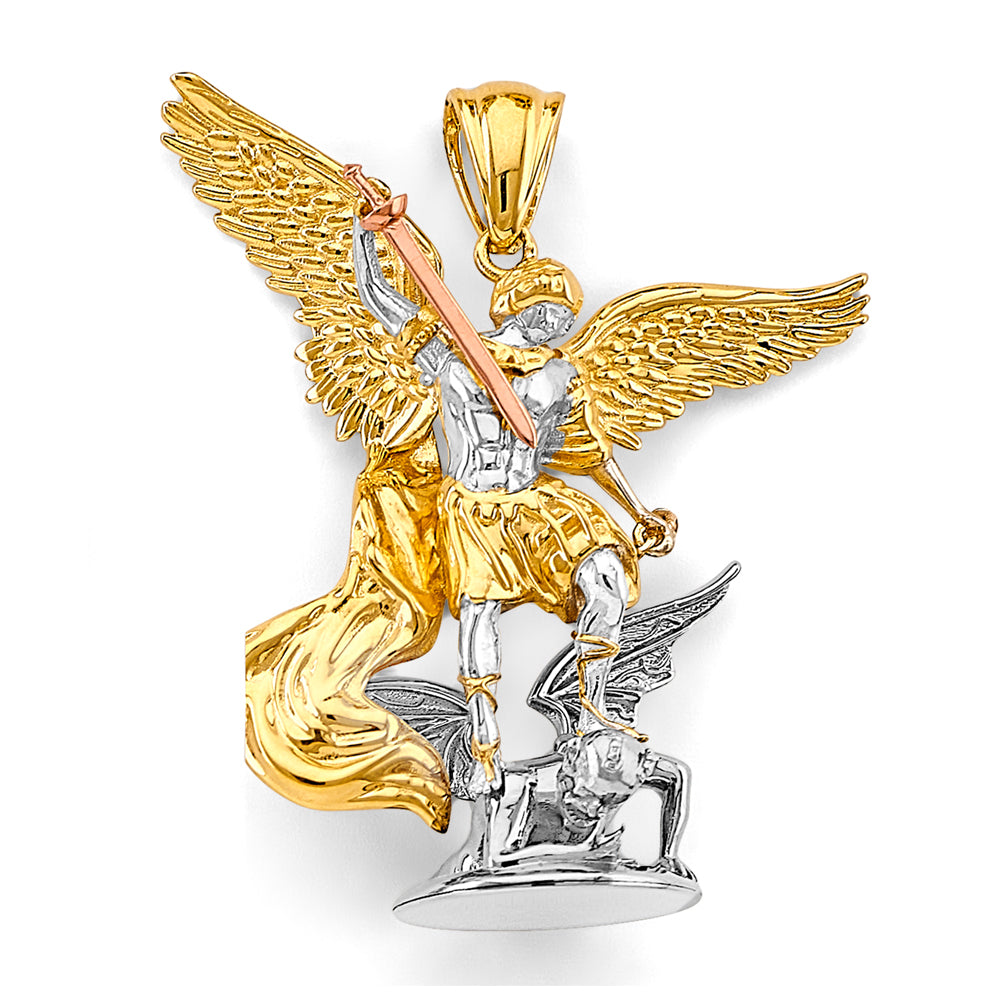 14K Yellow Gold Religious Pendant - PT3173