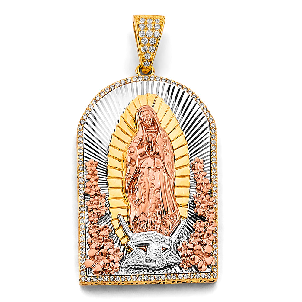 14K Yellow Gold Religious Pendant - PT3186