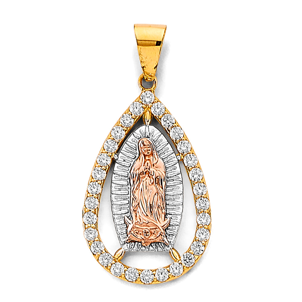 14K Yellow Gold Religious Pendant - PT3187