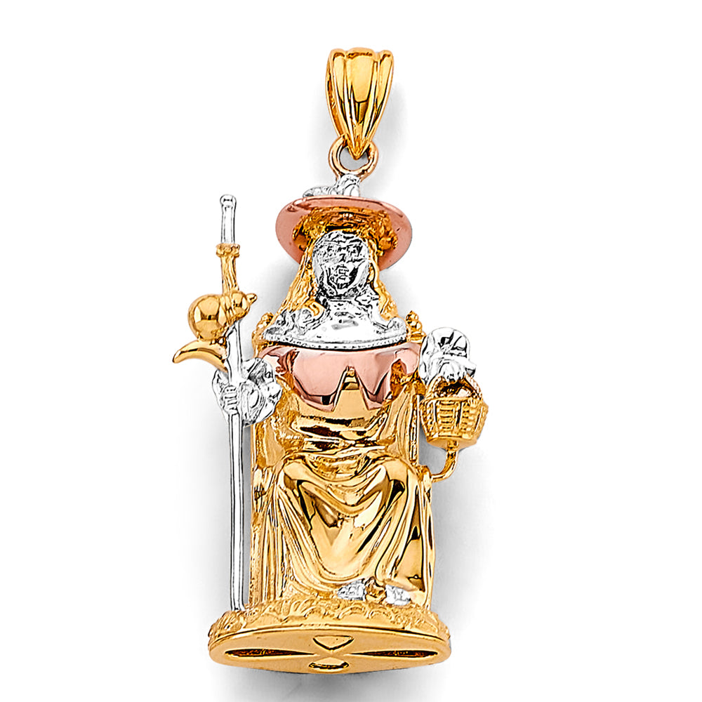 14K Yellow Gold Religious Pendant - PT3189