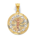 14K Yellow Gold Religious Pendant - PT3200