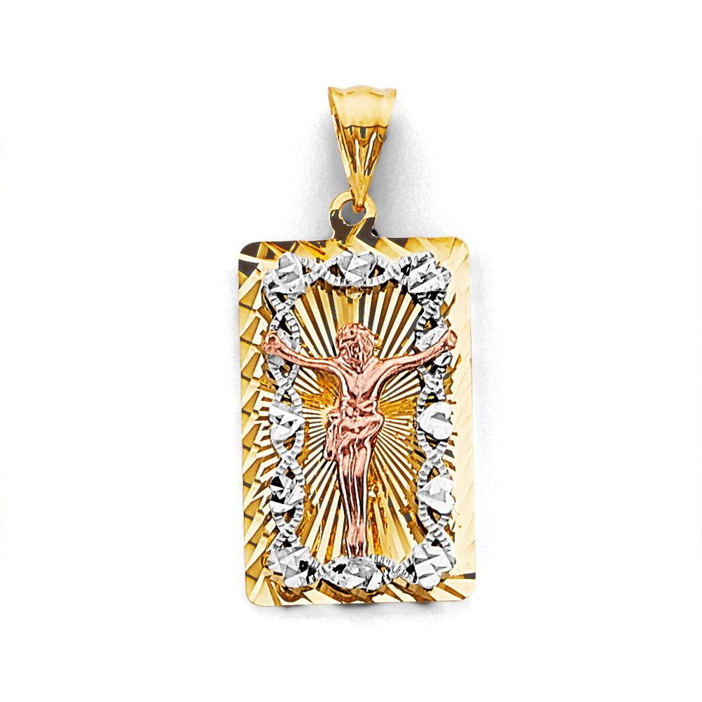 14K Yellow Gold Religious Pendant - PT3209