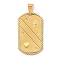 14K Yellow Gold Religious Pendant - PT3212
