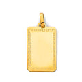 14K Yellow Gold Religious Pendant - PT3219