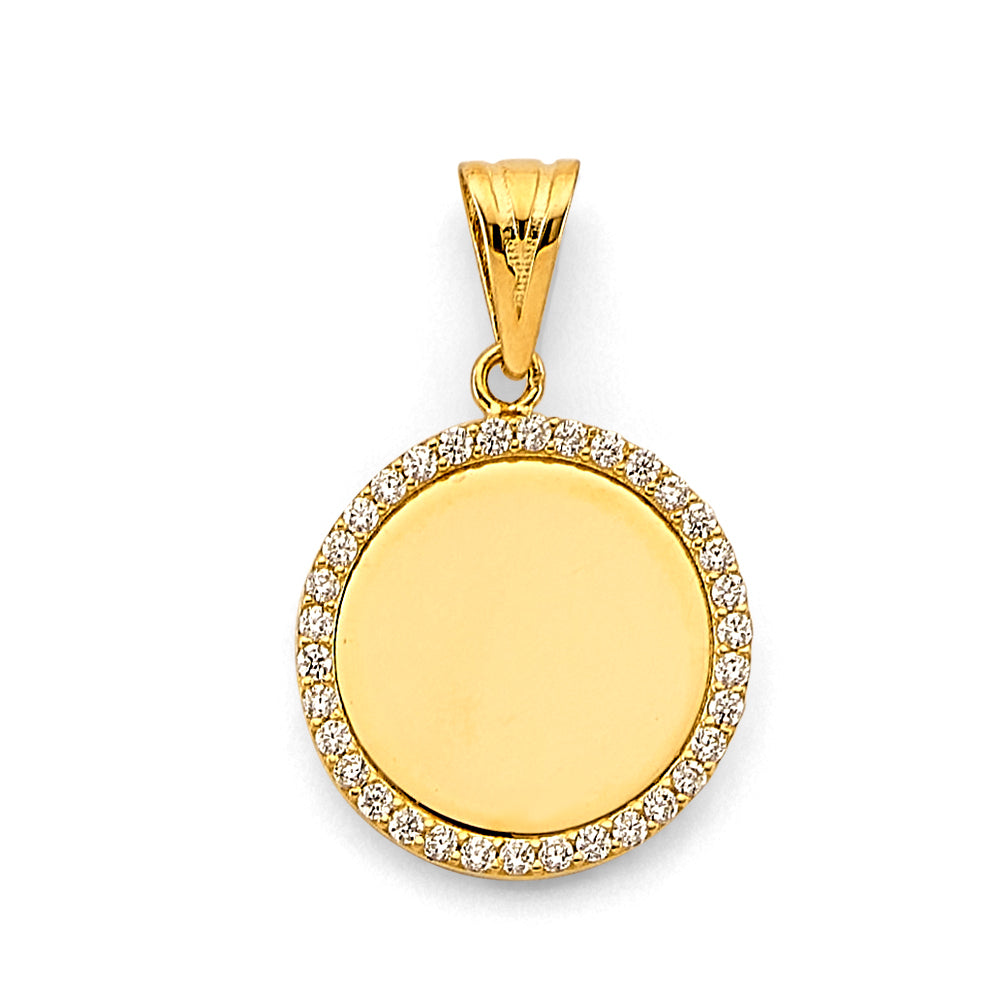 14K Yellow Gold Religious Pendant - PT3225