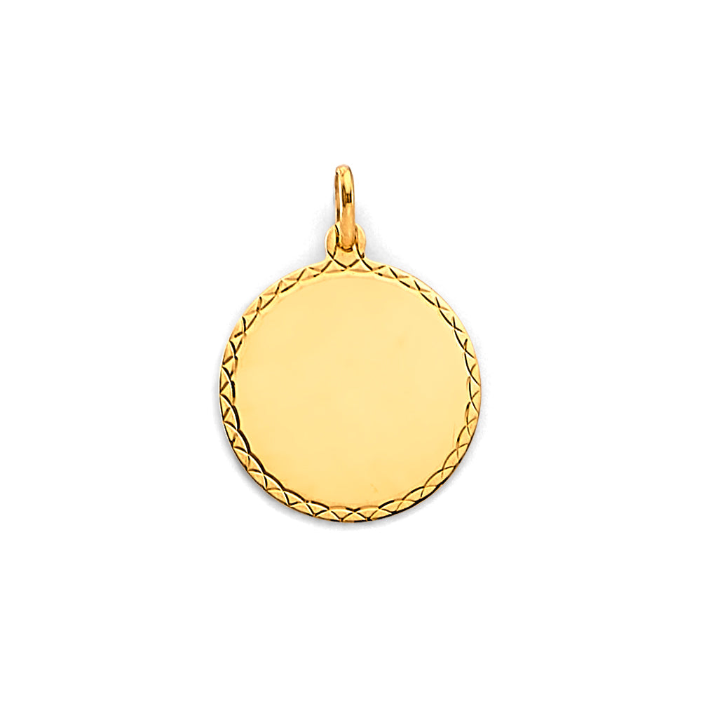 14K Yellow Gold Religious Pendant - PT3228