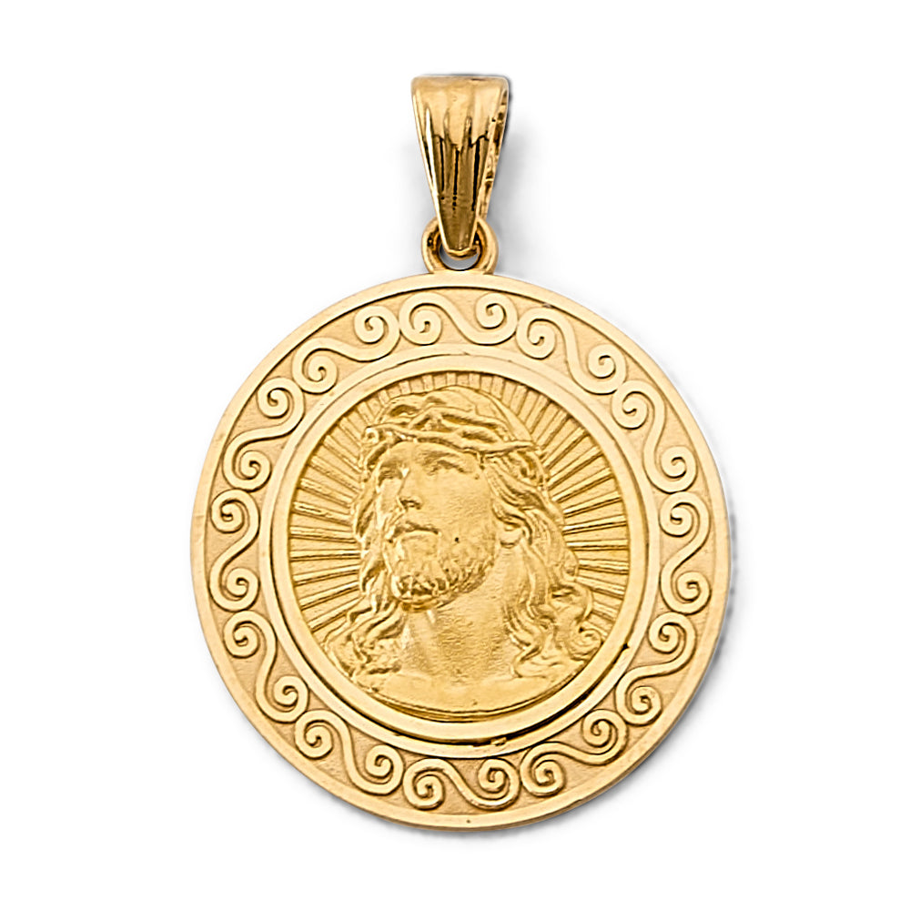 14K Yellow Gold Religious Pendant - PT3235