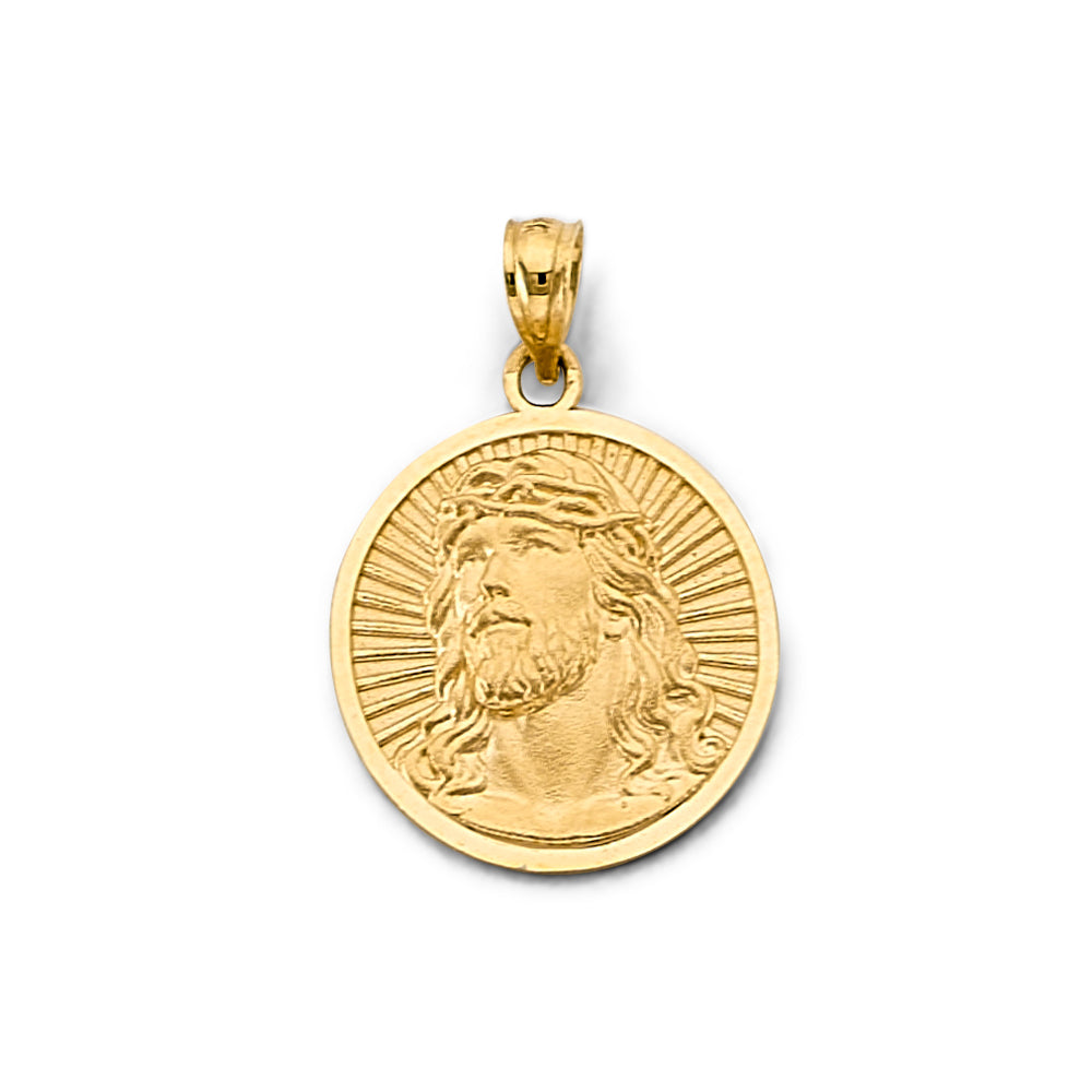 14K Yellow Gold Religious Pendant - PT3236