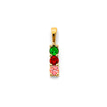 14K Yellow Gold Fancy CZ & Mother's Ring - PT3239