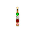14K Yellow Gold Fancy CZ & Mother's Ring - PT3240