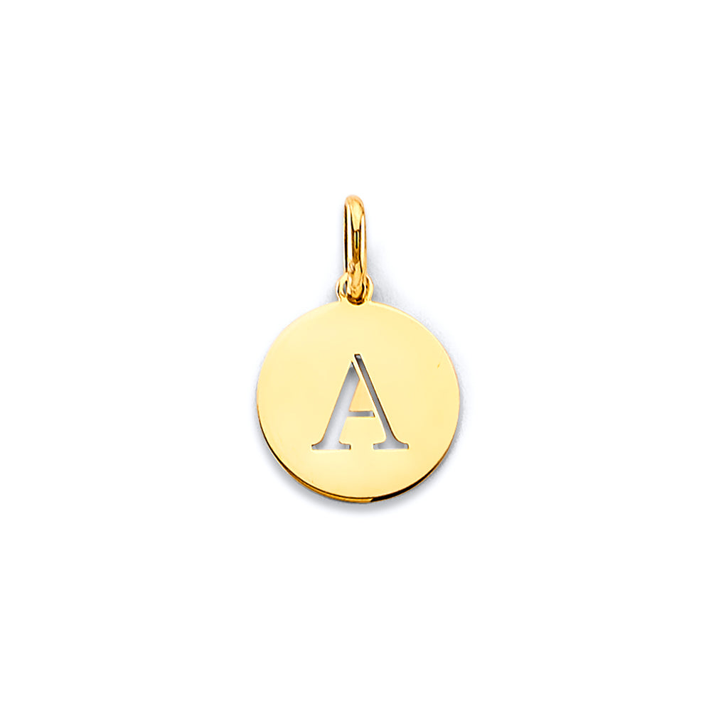14K Yellow Gold Alphabet & Number Jewelry - PT3244 - Letter A