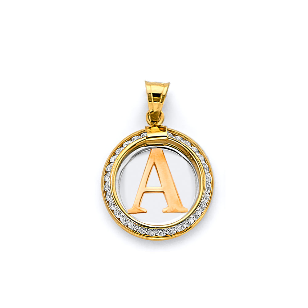 14K Yellow Gold Alphabet & Number Jewelry - PT3245 - Letter A
