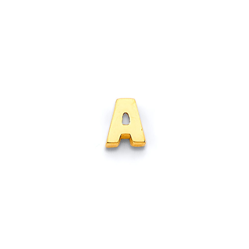 14K Yellow Gold Alphabet & Number Jewelry - PT3248 - Letter A
