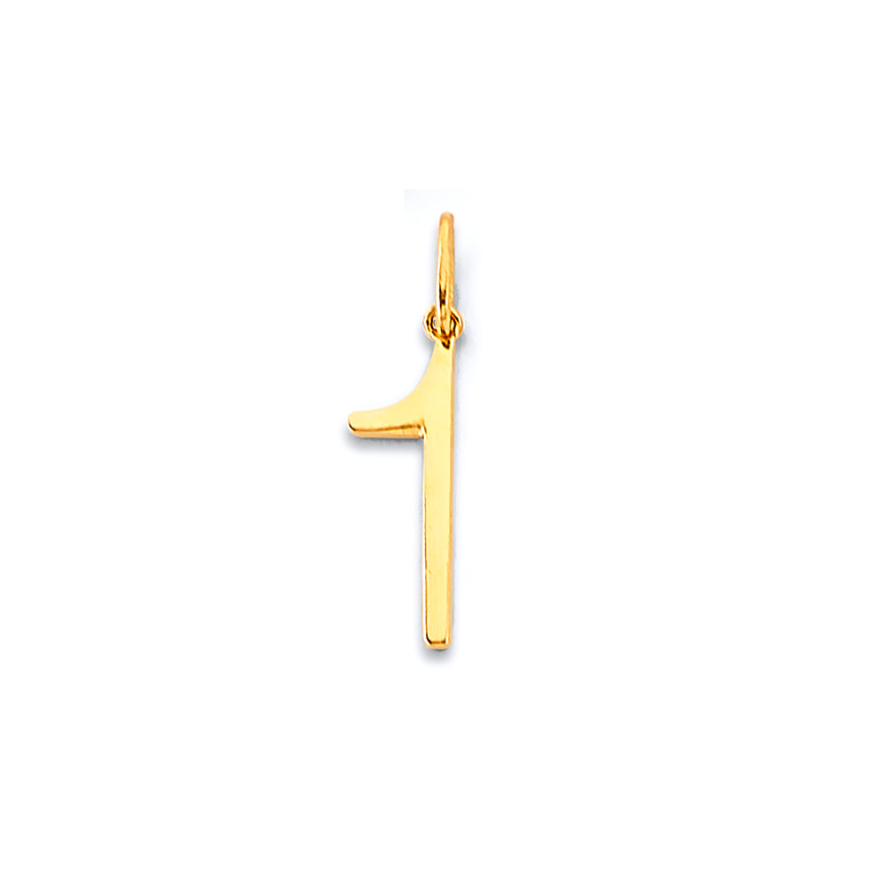 14K Yellow Gold Alphabet & Number Jewelry - PT3249