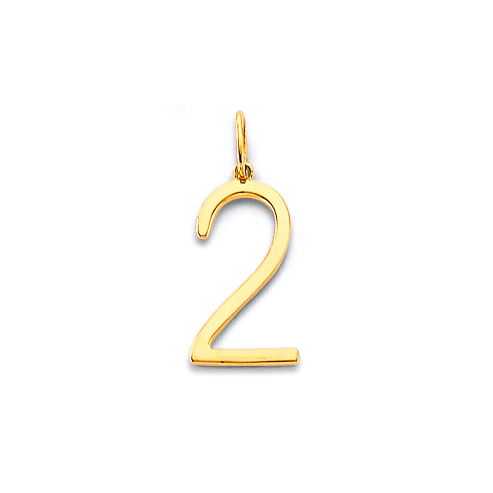 14K Yellow Gold Alphabet & Number Jewelry - PT3249 - Image 2