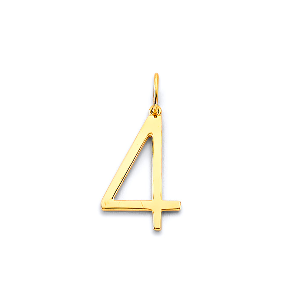 14K Yellow Gold Alphabet & Number Jewelry - PT3249 - Image 4