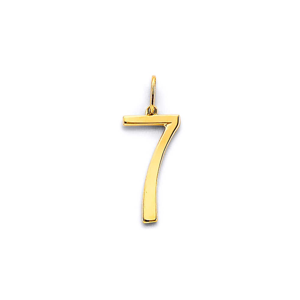 14K Yellow Gold Alphabet & Number Jewelry - PT3249 - Image 7