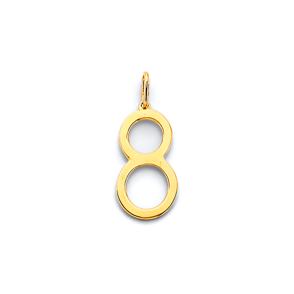 14K Yellow Gold Alphabet & Number Jewelry - PT3249 - Image 8