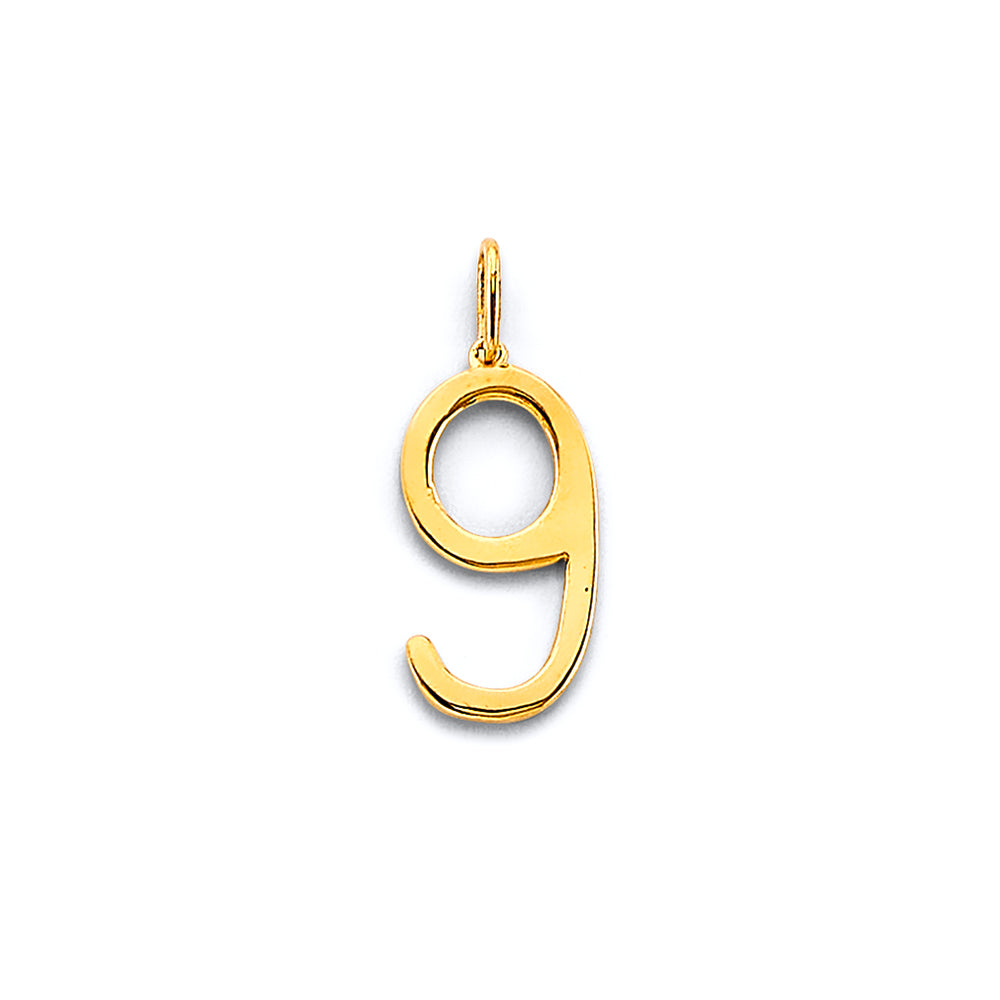 14K Yellow Gold Alphabet & Number Jewelry - PT3249 - Image 9