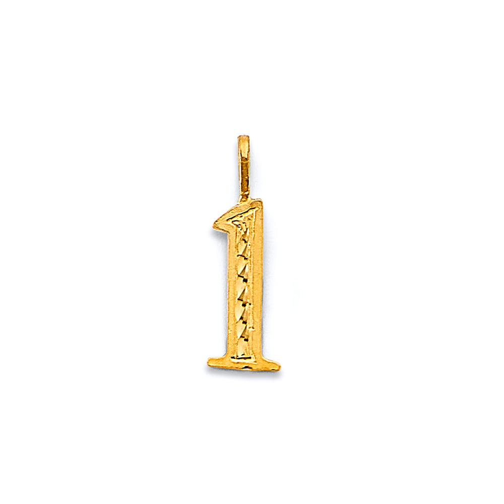14K Yellow Gold Alphabet & Number Jewelry - PT3250