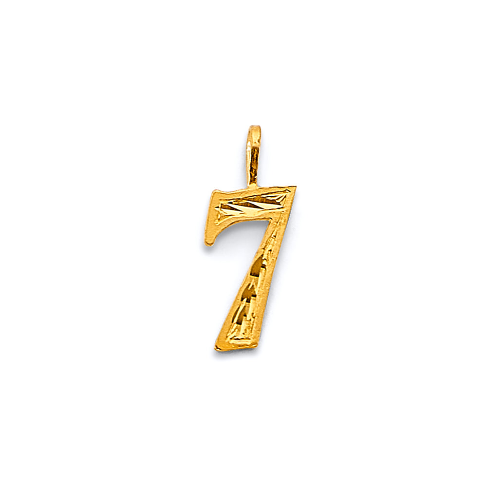 14K Yellow Gold Alphabet & Number Jewelry - PT3250 - Image 7