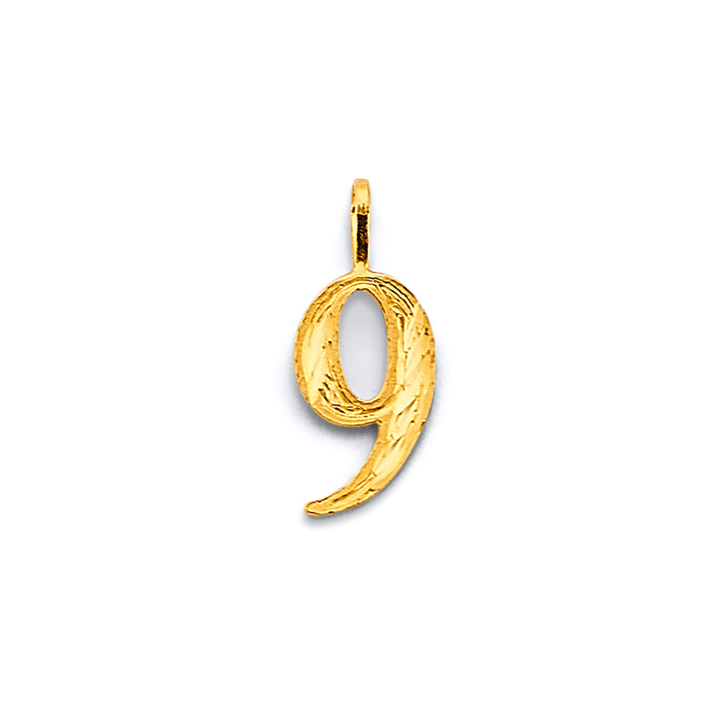 14K Yellow Gold Alphabet & Number Jewelry - PT3250 - Image 9