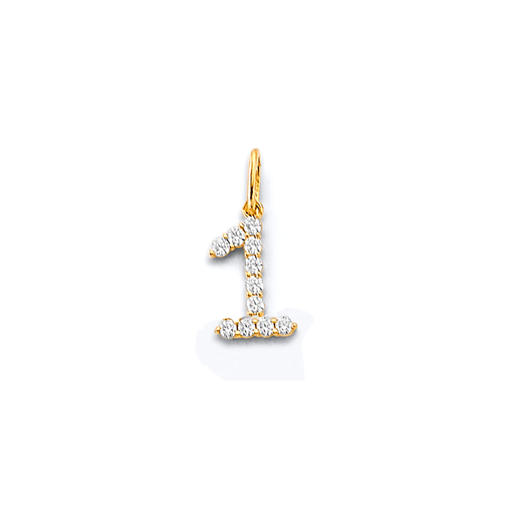 14K Yellow Gold Alphabet & Number Jewelry - PT3251