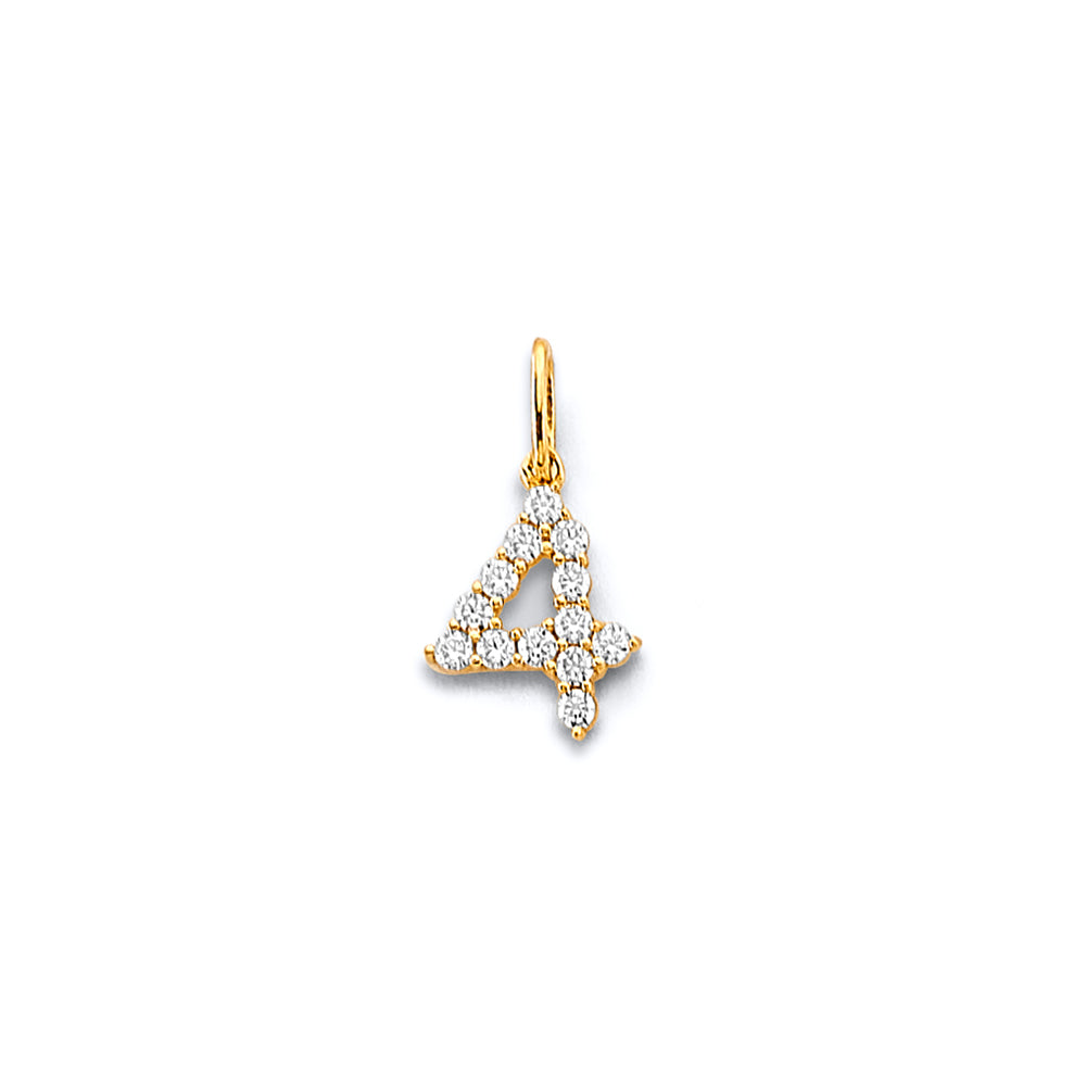 14K Yellow Gold Alphabet & Number Jewelry - PT3251 - Image 4