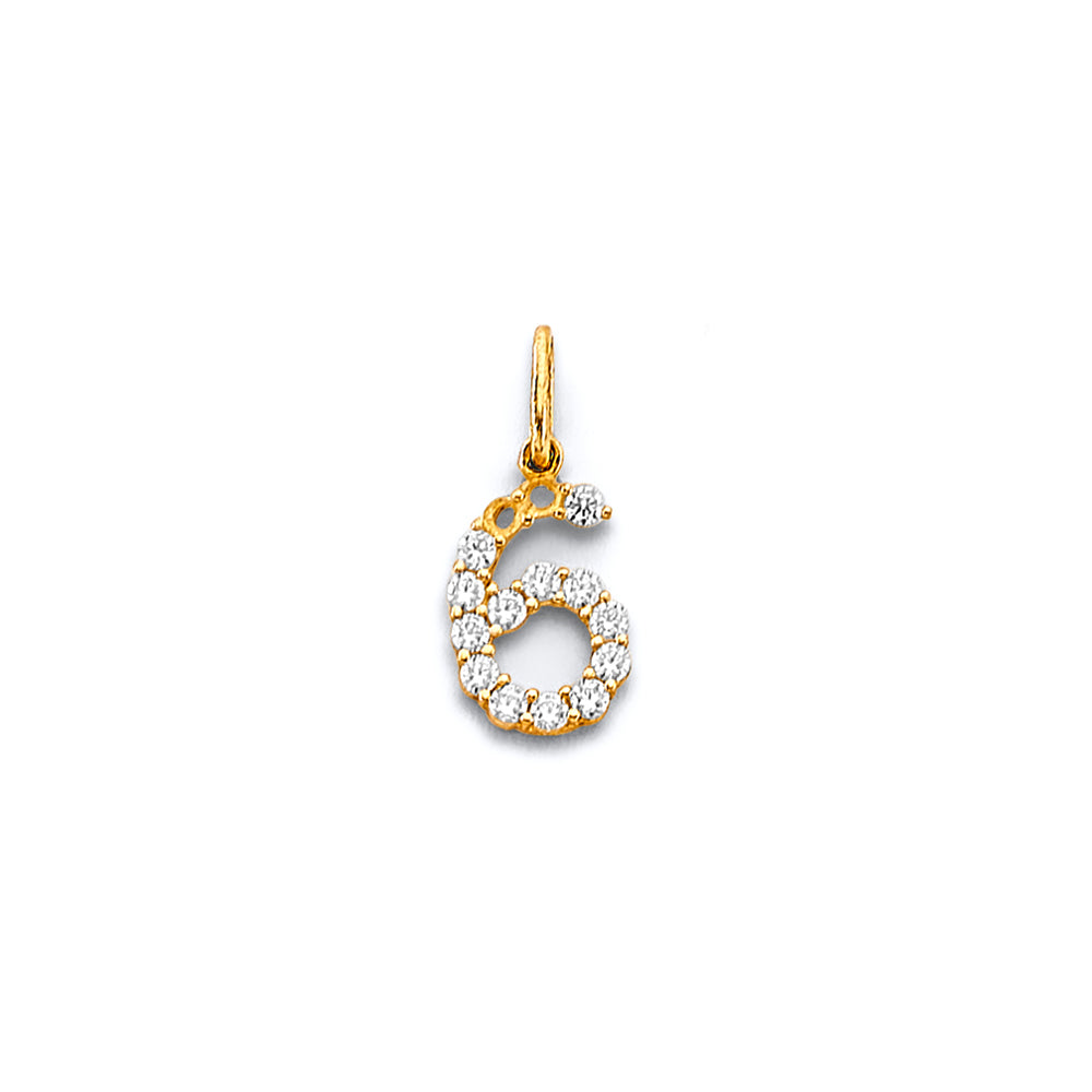 14K Yellow Gold Alphabet & Number Jewelry - PT3251 - Image 6