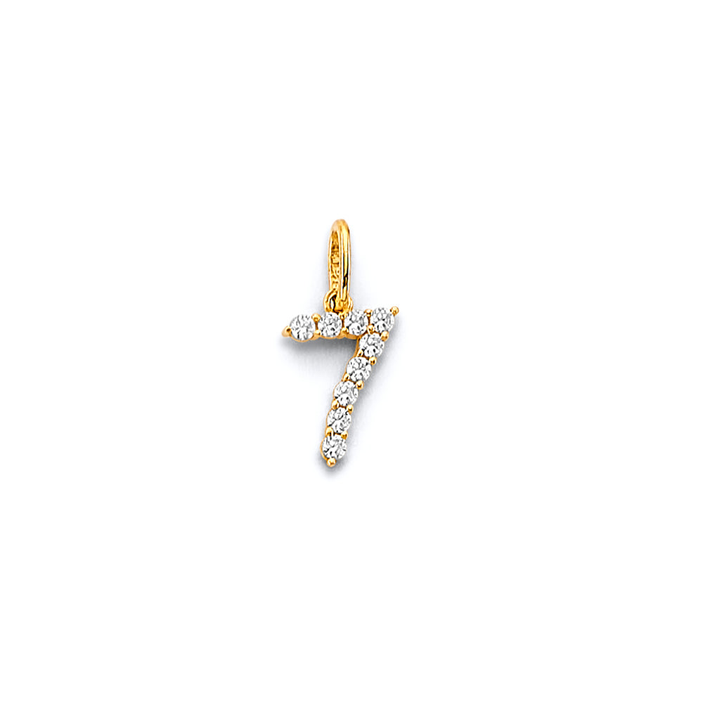 14K Yellow Gold Alphabet & Number Jewelry - PT3251 - Image 7