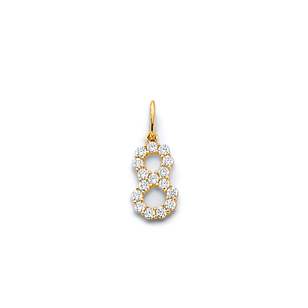 14K Yellow Gold Alphabet & Number Jewelry - PT3251 - Image 8