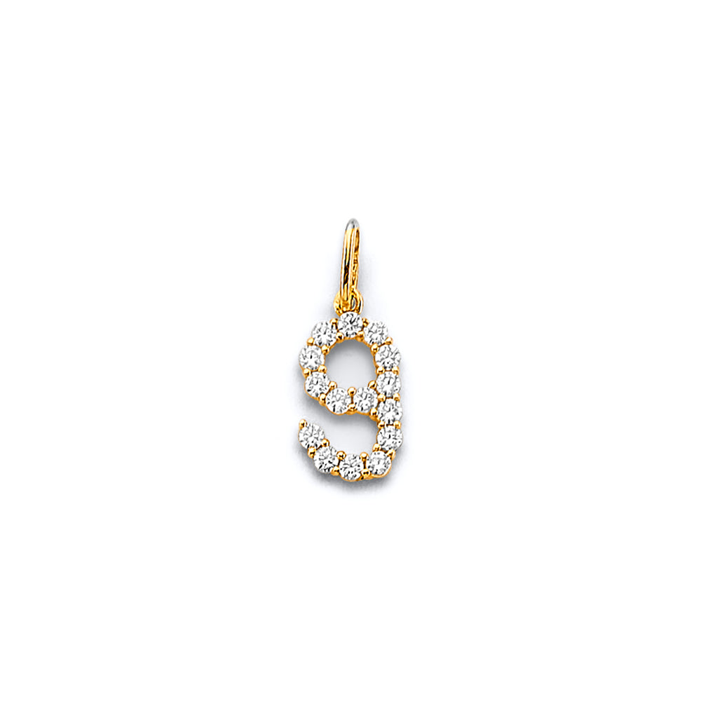 14K Yellow Gold Alphabet & Number Jewelry - PT3251 - Image 9