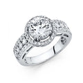 14K Yellow Gold CZ Engagement Ring - RG64