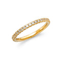 14K Yellow Gold CZ Wedding & Eternity Band - RG84