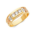 14K Yellow Gold CZ Trio Set - RG85