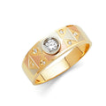 14K Yellow Gold CZ Trio Set - RG97