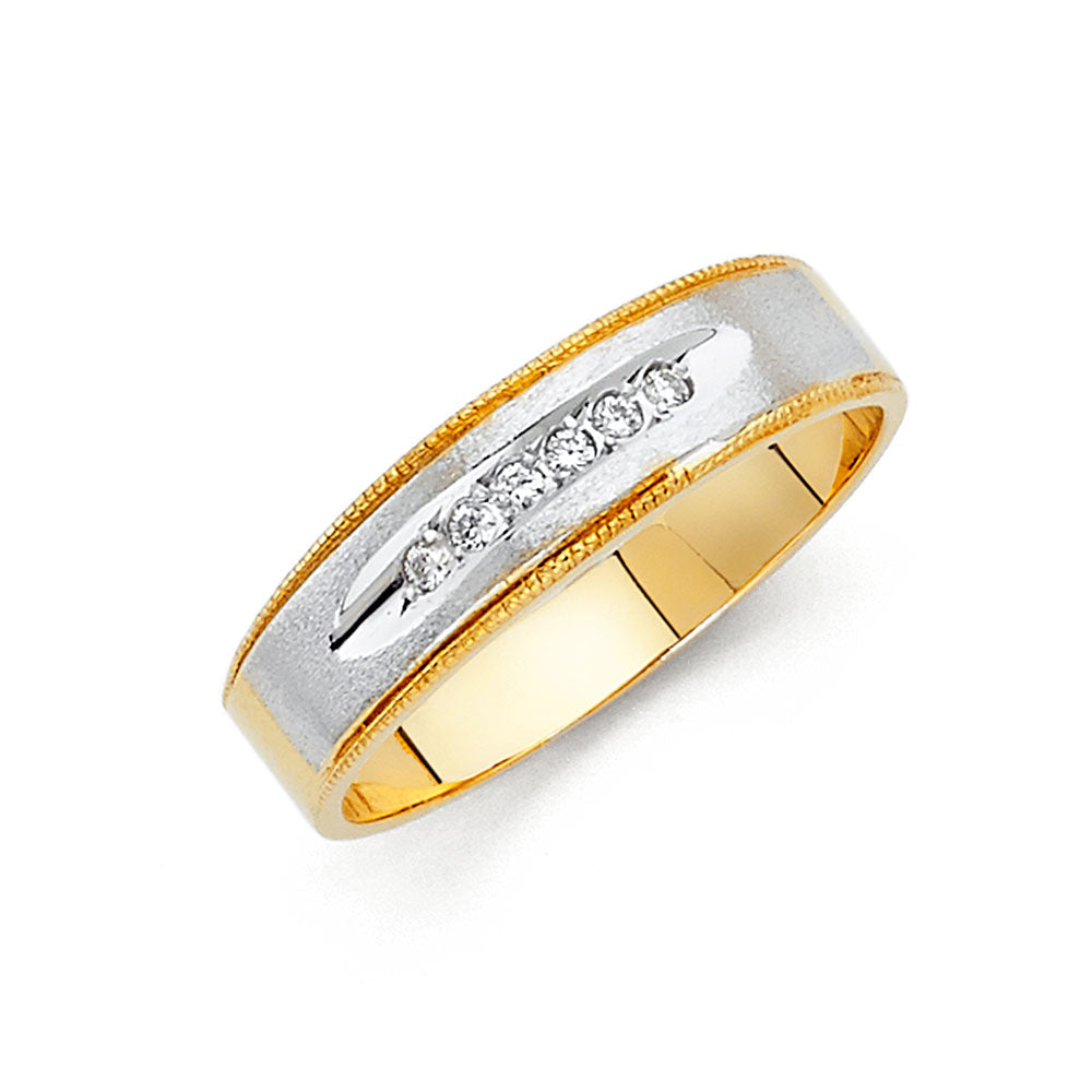 14K Yellow Gold CZ Trio Set - RG133