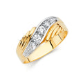 14K Yellow Gold CZ Trio Set - RG145