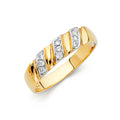 14K Yellow Gold CZ Trio Set - RG147