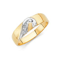 14K Yellow Gold CZ Trio Set - RG151