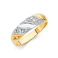 14K Yellow Gold CZ Trio Set - RG155