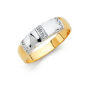 14K Yellow Gold CZ Trio Set - RG161